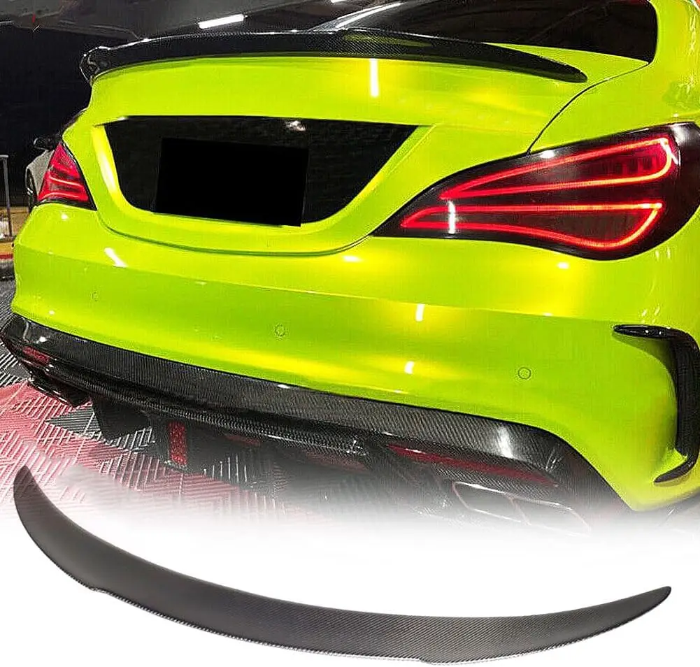 For C117 CLA180 CLA200 CLA250 CLA45 2013-2019 Carbon Rear Trunk Lid Spoiler