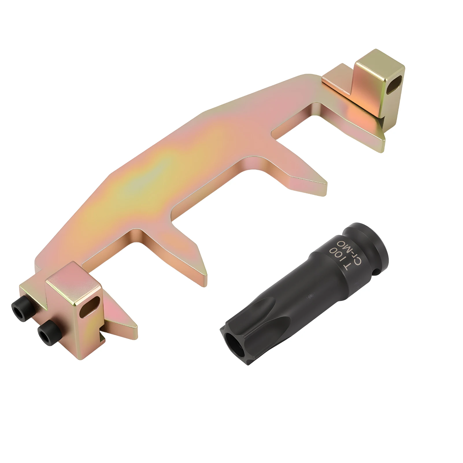 ชุดเครื่องมือปรับตั้งเพลาลูกเบี้ยวรถยนต์ 271589014000 พร้อมหัวบล็อกเพลาลูกเบี้ยว T100 สำหรับรถยนต์เมอร์เซเดส-เบนซ์ M271 C200 C180 E260