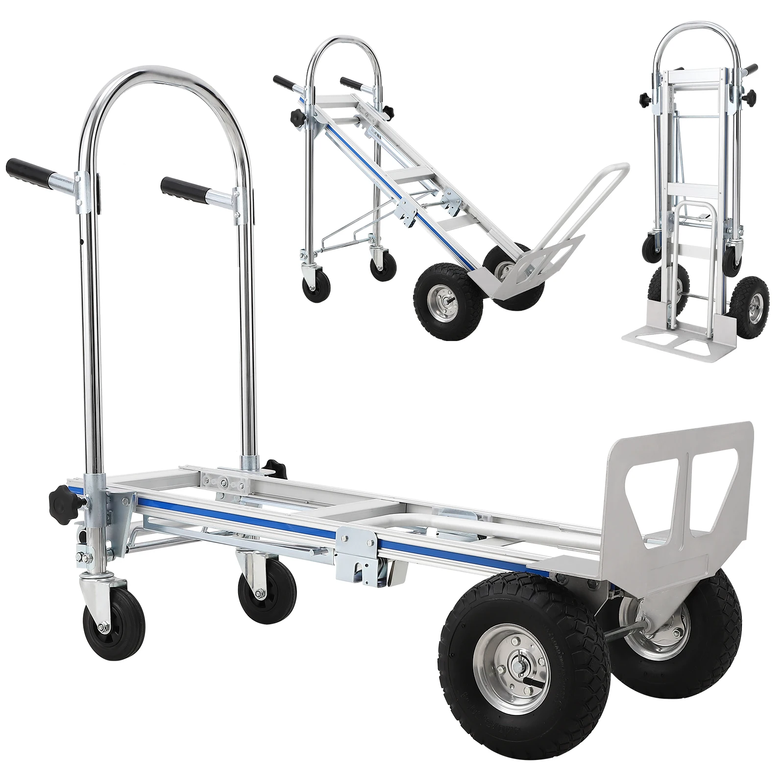

3-in-1 Design Folding Hand Truck Dolly, Foldable Dolly Cart with Wheels,770LBS Collapsible Hand Trucks for Transporting