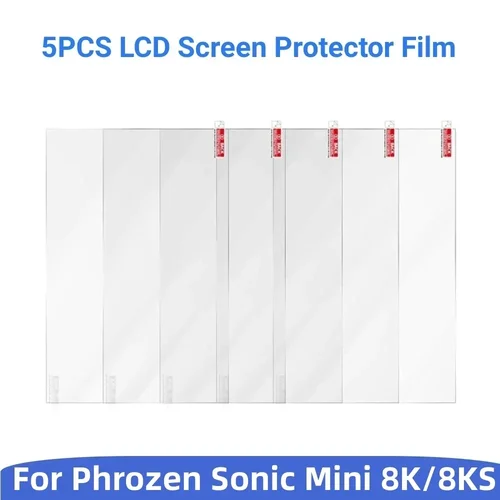 5 Unidades Película Protectora Antiarañazos para Phrozen Sonic Mini 8K/8KS - Accesorios de Impresoras 3D de Resina LCD