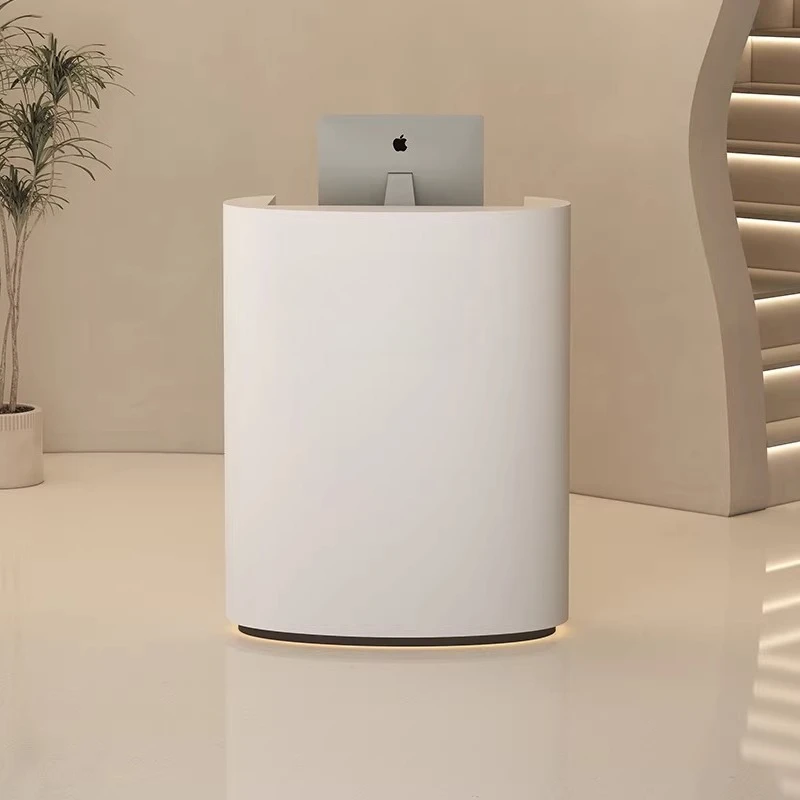 

Современная миниатюрная касса для розничной торговли, минималистичный стойка администратора для магазина, информационный стенд-подиум