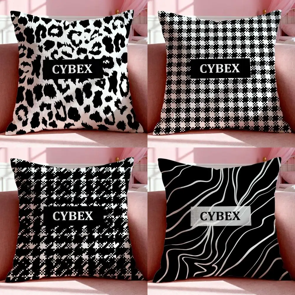 Famous Brand C-CYBEXS Cushion Cover Short Plush Breathable Pillowcase Odorless Invisible Zipper Washable Removable