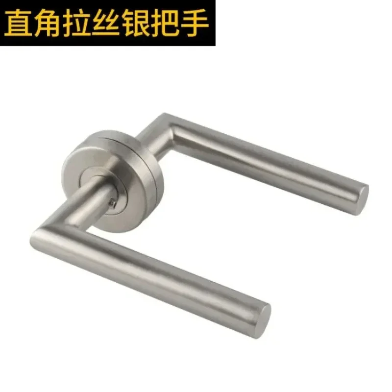 

Door Handle Set Stainless Steel Lock Interior Home Door Handle Lock Durable Adjustable Latch Security