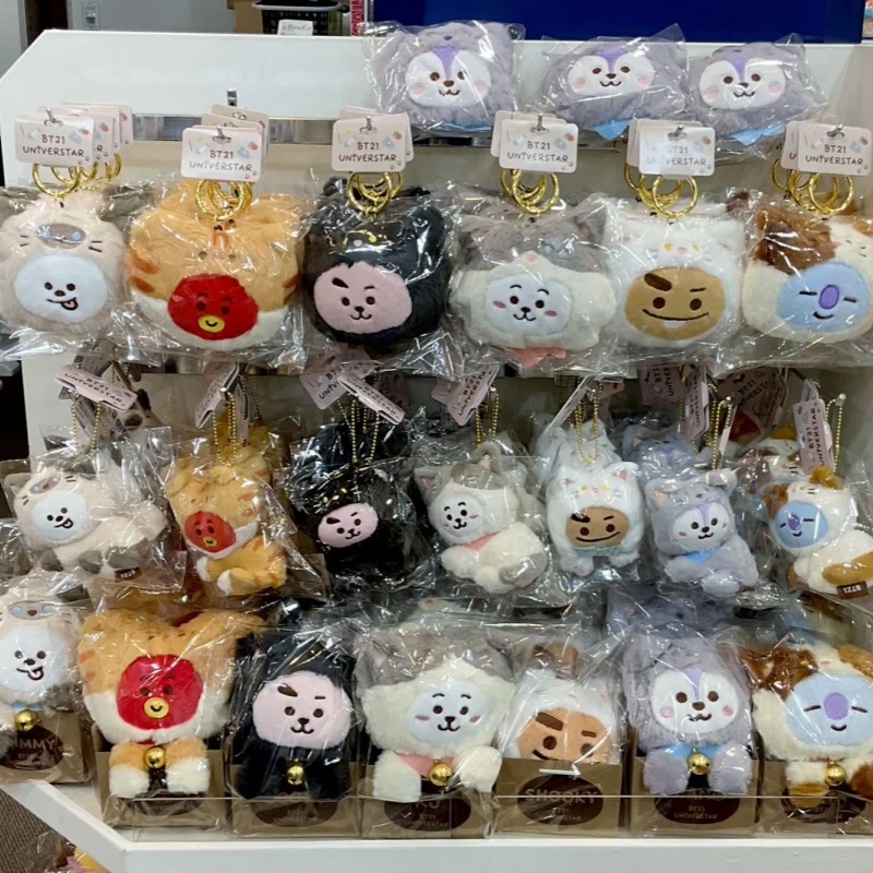 

Hot Cat Day Series Bt Pony Cooky Koya Плюшевая кукла Tata Girl Сумка Подвеска Милая мультяшная игрушка Shooky Mang Брелок Украшение Подарок