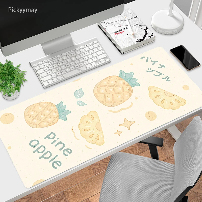 Large Computer Mousepad Cute Mose Pad Gamer Keyboard Mouse Mats Xxl Gaming Office Accessiores Desk Mat Kawaii Fruit Mausepad