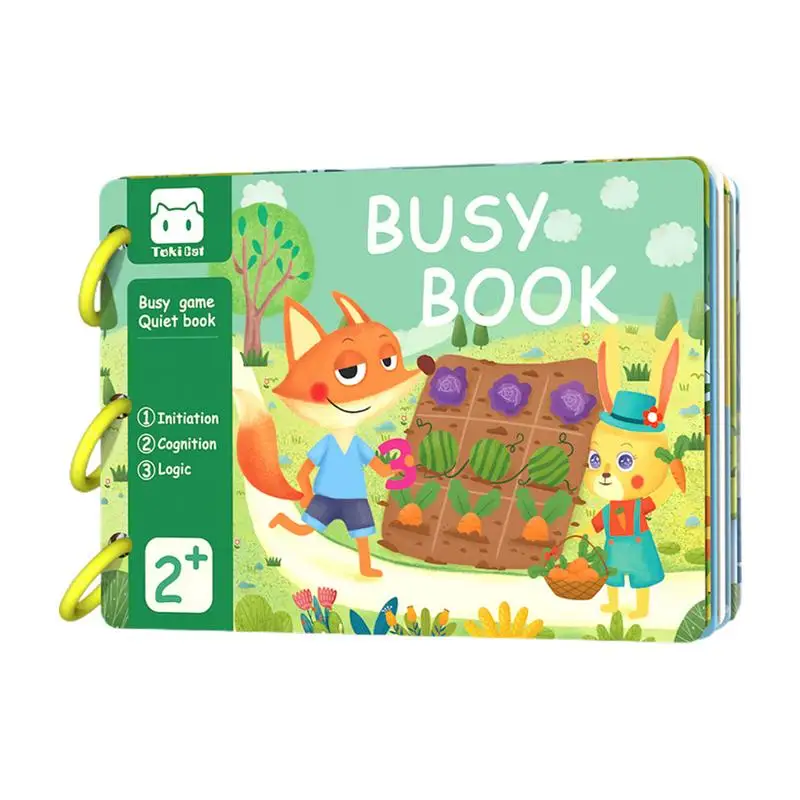 

Busy Book For Kids Cartoon Quiet Activity Book Preschool Learning Activities For Boys & Girls Educational Sensory Toys Enhances