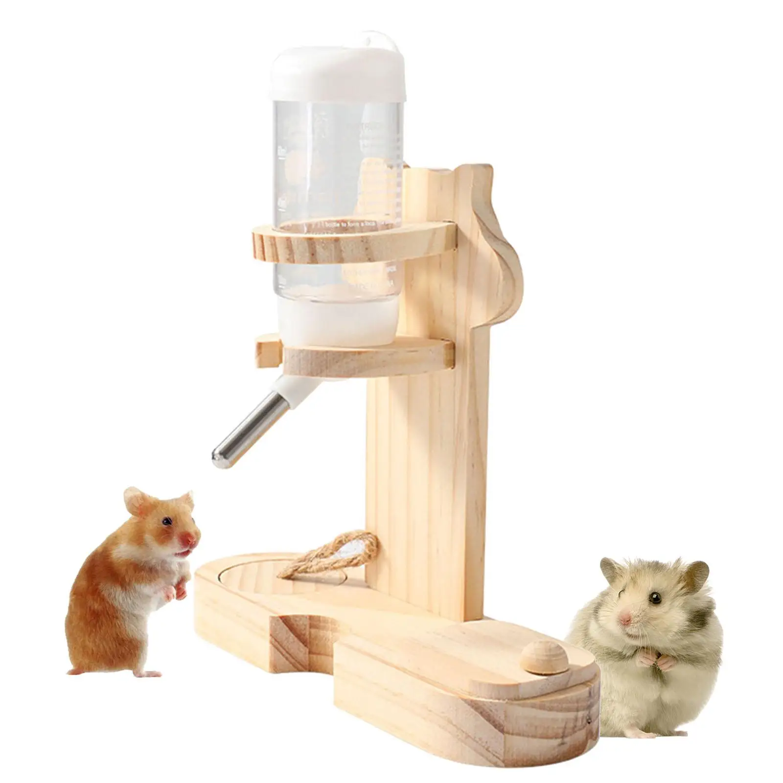 Hamster Water Bottle Holder Water Feeding Drinker Removable Convenient Water Dispenser for Bunny Mice Kitten Hedgehog Hamsters