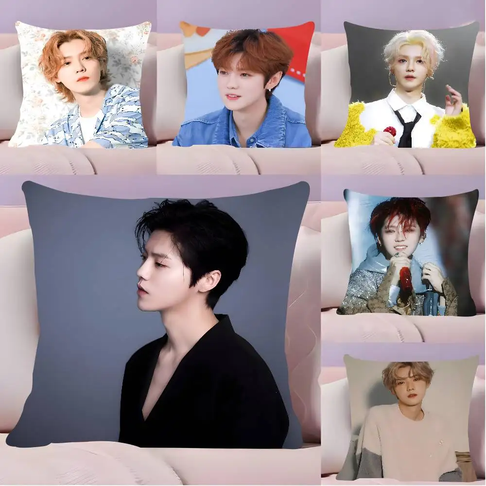 Горячая певица LuHan E-Xo наволочка антипылесная наволочка невидимая молния шелковистая короткая плюшевая наволочка для дивана