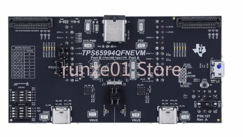 Dual Port USB Tipo-C e Power Delivery Processor, TPS65994QFNEVM, Importação Projetado, Spot