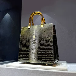 Luxury Designer Brand New High-quality Leather Crocodile Handbags Women's Fashion Trend Hot Sale Bolsos De Mujer