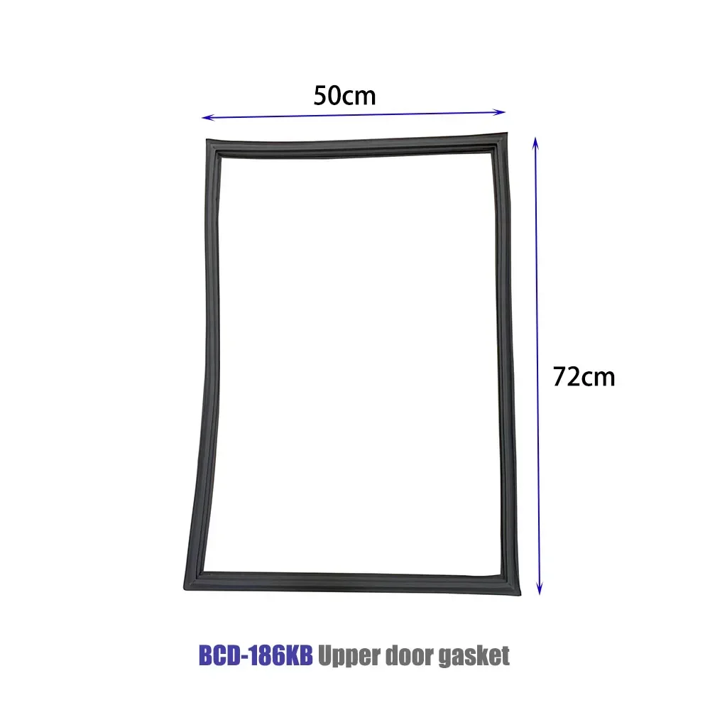 Listwa uszczelniająca drzwi lodówki do magnesu Haier BCD-186KB Uszczelka gumowa PVC Części drzwi lodówki 50×72cm 50×65cm