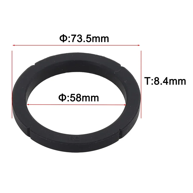 2pcs Silicone Sealing Ring For Rancilio Silvia Coffee Machine Brewing Group Head Gasket Sealing Ring 8.4mm Thick Coffee Tools