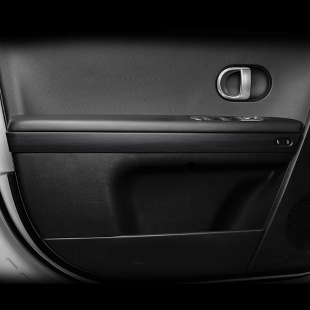 LHD per Hyundai Ioniq 5 pannello porta interna Trim Strip Door bracciolo pannello laterale copertura venatura del legno accessori decorativi interni