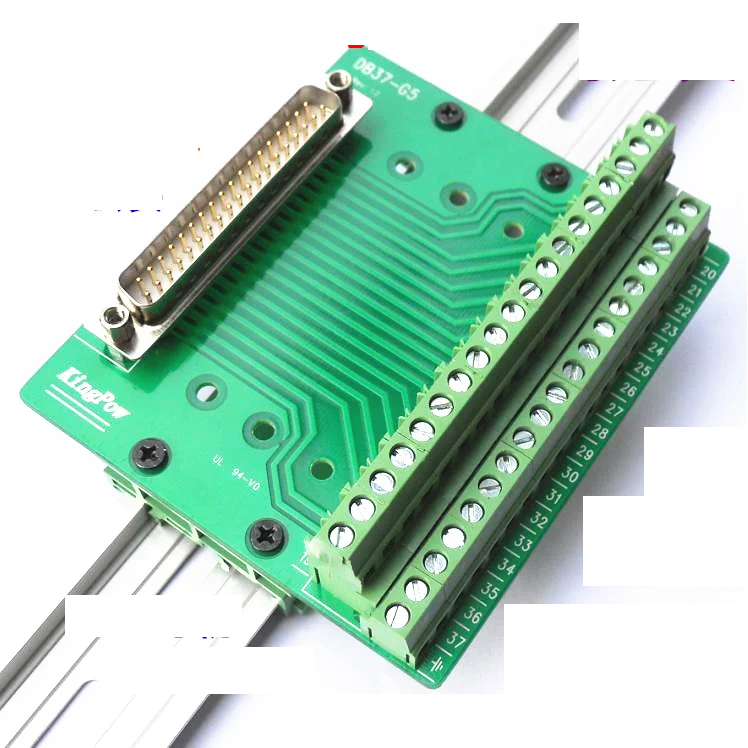 DB37 Transfer Terminal Straight Plug DB37-G5 TO Terminal Conversion Board DR37 Male 37PIN board Wit holder