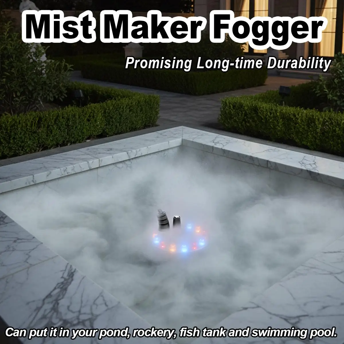 

Мини-светодиодный туманообразователь, комплект Fogger, машины для Хэллоуина, водяное запотевание, уличный светильник для тыквы, пруд, туман, аквариумная машина, вечеринка в помещении