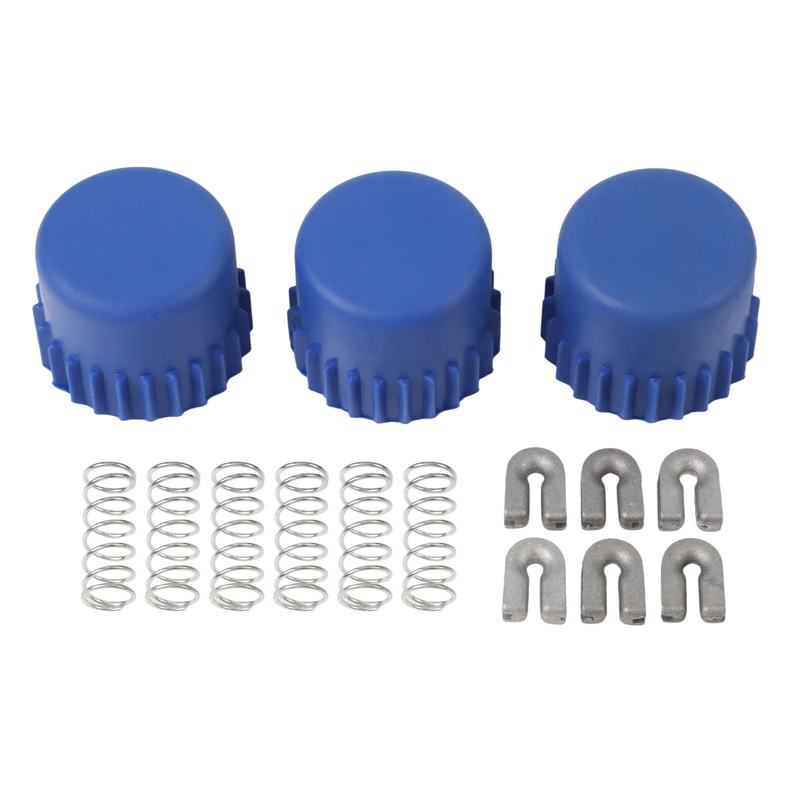 3Pcs 2.5Inch T35 Bump Knob Kits Rebuild Kit Trimmer Head Spring 2 Eyelets Trimmer Accessoies For 123L,224L,SRM-210 Garden Tools