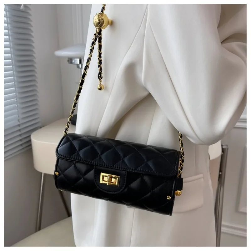 Bolso femenino, bolso de hombro minimalista elegante para mujer, bandolera portátil para uso diario y Errands