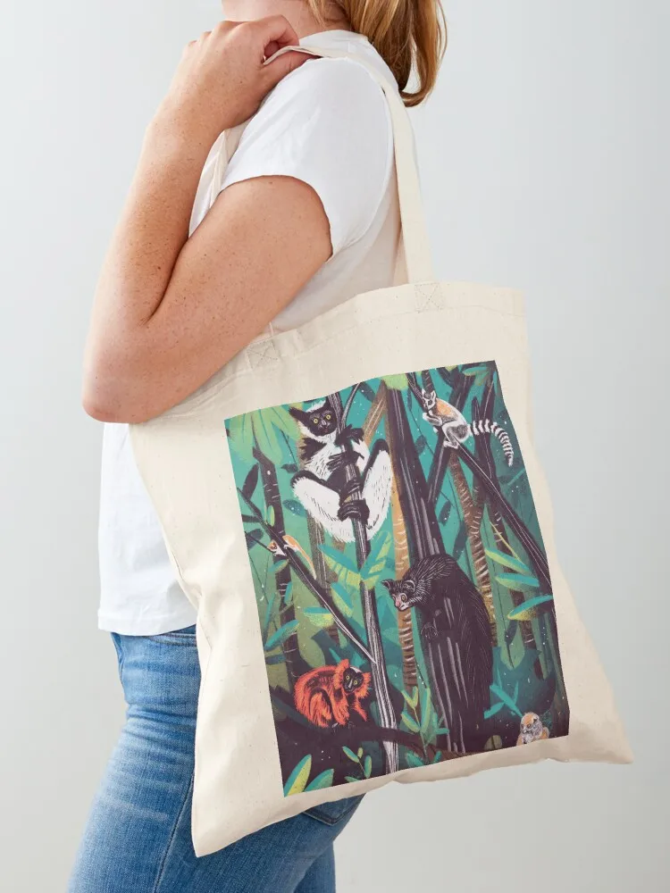 Lotsa lemurs Tote Bag cute pouch bag Women's shopping bag Candy bags canvas tote bags