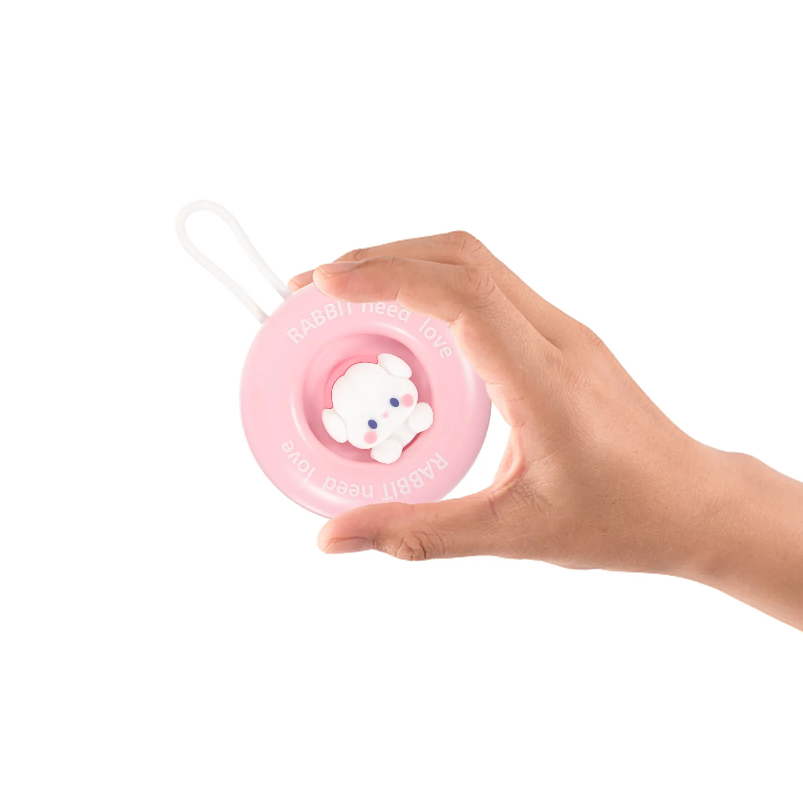 escova-massageadora-de-couro-cabeludo-infantil-de-silicone-com-desenho-de-coelho-branco-para-uso-seco-e-Umido-–-promove-a-circulacao-e-alivia-o-ressecamento