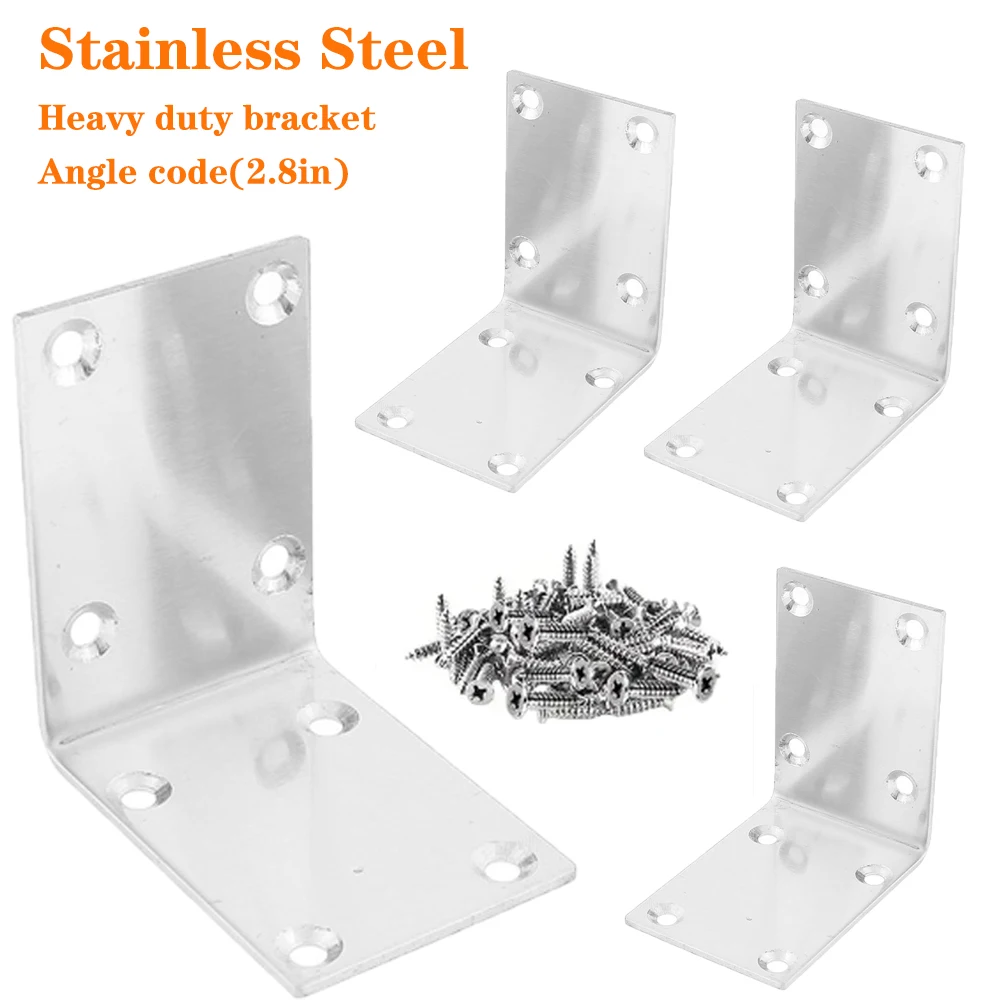 

Stainless steel heavy duty Angle bracket L-shaped Angle repair Hardware joint repair and fixed connection accessories