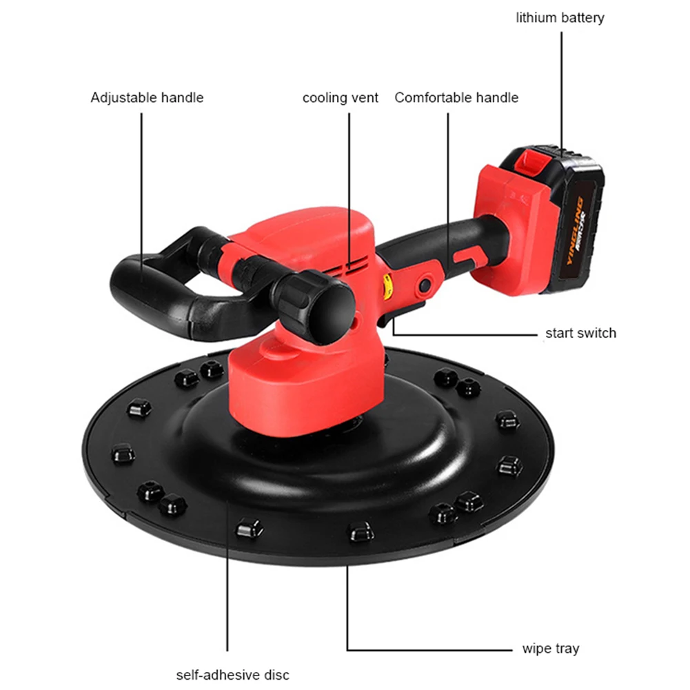 Gebäude Boden Wand Zement, Mörtel automatische Nivellierung Polieren Kellen Rucksack Lithium elektrische Zementputz maschine/