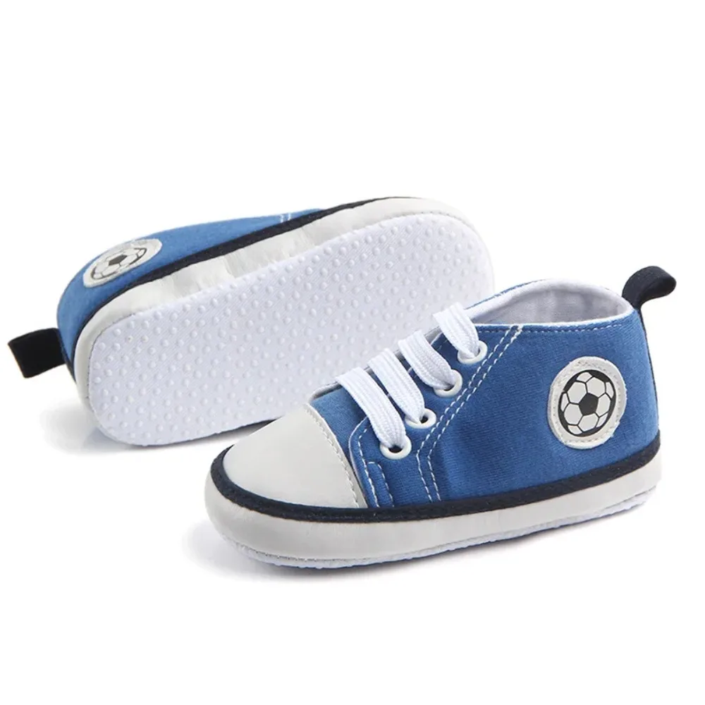 High Quality Anti Slip Baby Canvas Soccer Shoes Cotton Soft Sole Baby Sneakers Cute Baby Moccasins