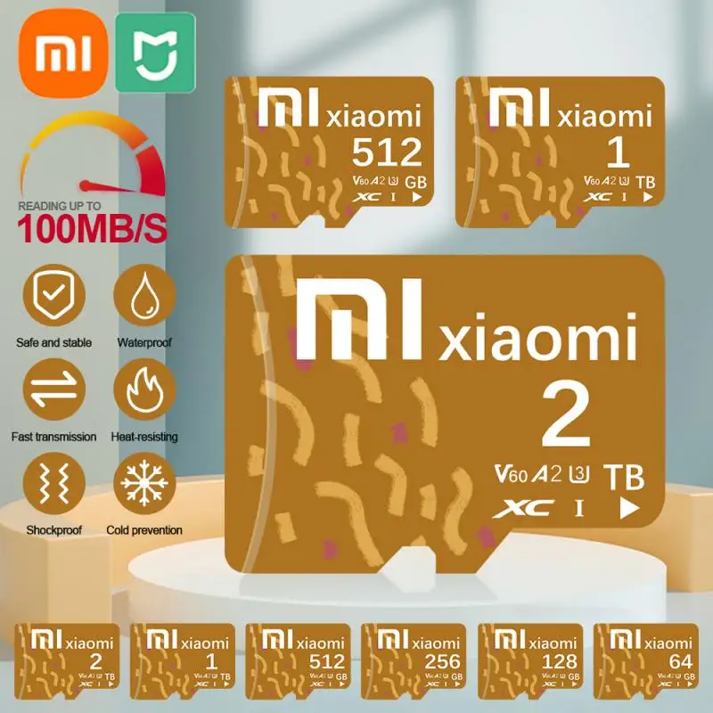 Оригинальная карта памяти Xiaomi MIJIA 1 ТБ Micro TF SD карта памяти 128 ГБ 256 ГБ 512 ГБ Мини карта памяти класс 10 для камеры/телефона 2024 Новинка