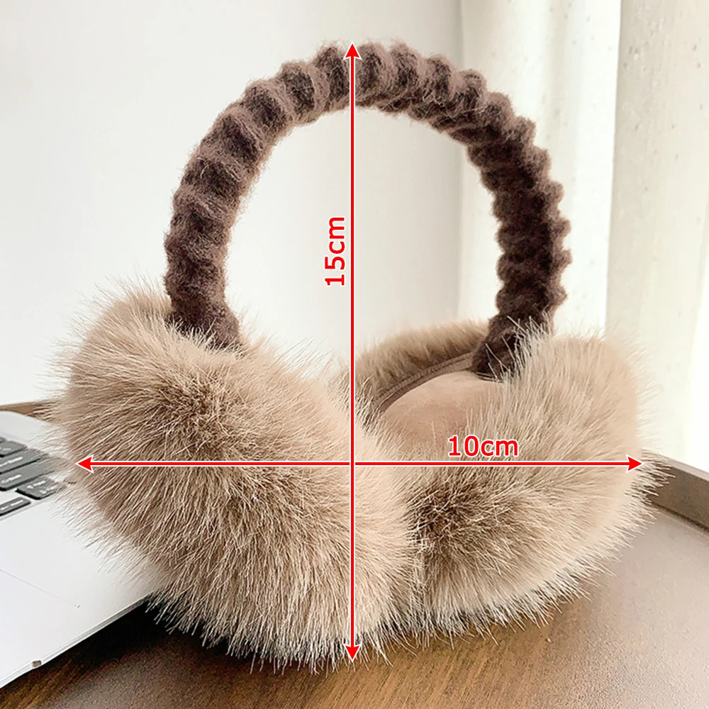 Fashion Plush Ear Muffs Soft Hair Bands Ear Cover Keep Warm Cold Protection Ear Warmer Women