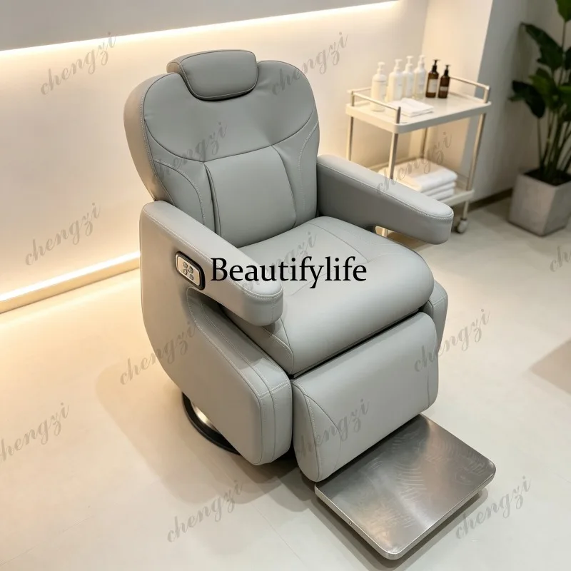 Electric hair chair hair salon scalp care chair can be reclined beauty salon perm and dyeing chair