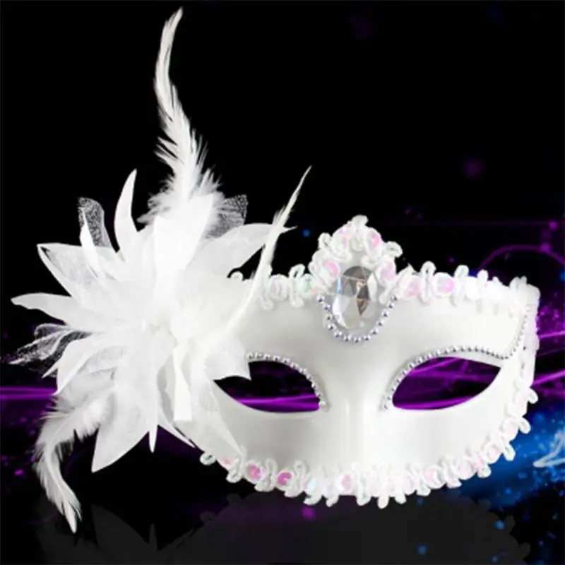 652f Performance Mask Costume Lady Sexy Half Face Mask Halloween Carnival Mask Masquerade Party Wedding Sexy Mask