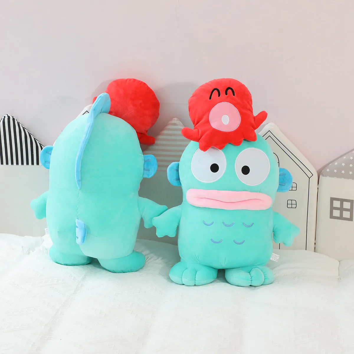 Big Size Very Soft Hangyodon Plush Toy Cute Comfortable Japanese Style Anime Plushies Kawaii Stuffed Doll Throw Pillow Gifts