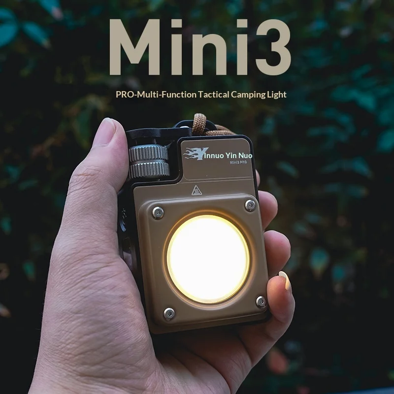 Yinnuo Camping Light Mini3 Pro Super Bright Tactical Long Battery Life Waterproof Led Lantern For Outdoor Camping Tent Hiking