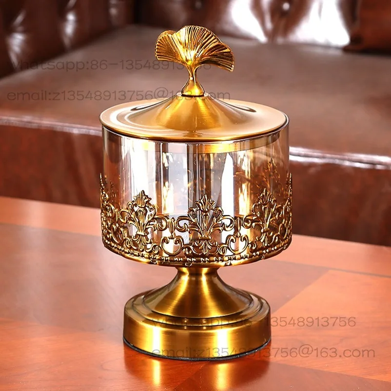 Glass Sugar Jar with Lid Storage Jar Chinese American Biscuit Snack Storage Jar