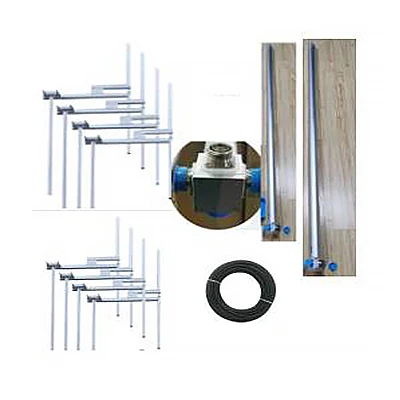 

FM 4 Dipole/set Antenna DIN 7/16 (L29) Connector and 5.5m RG213 or 1/2 ,8/7 Feeder Cable and 4 Ways Power Splitter 88-108MHz