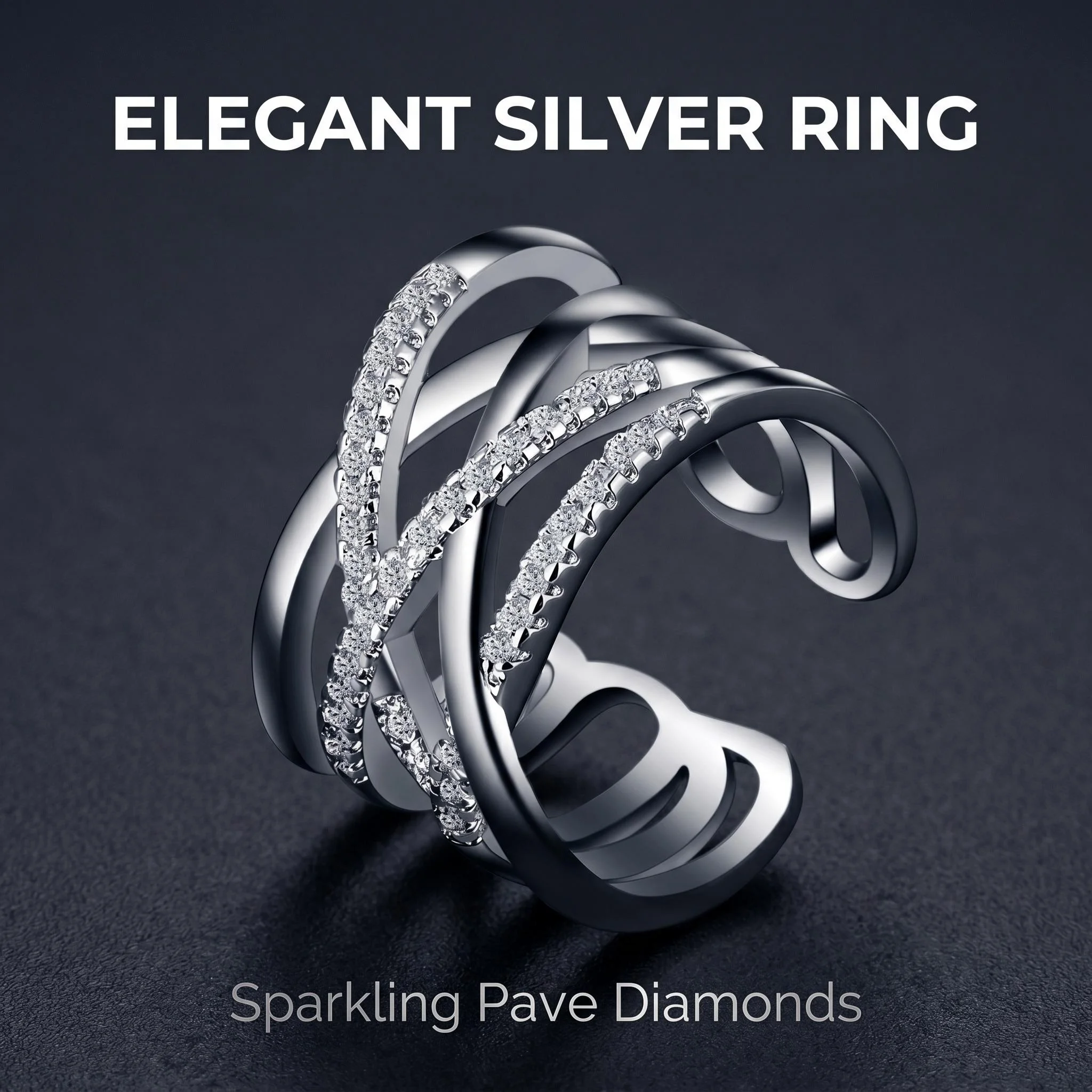 925 Sterling Silver Ring Classics Zircon for Women Luxury Shining Beautiful Ring Fashion Wedding Party Women Jewelry branch