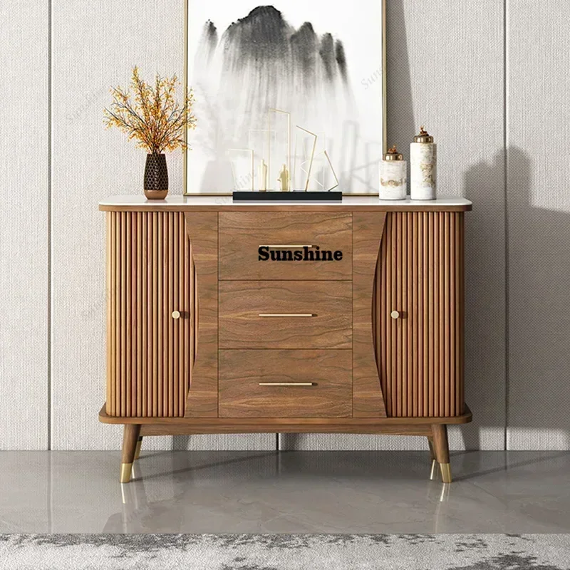 Wooden Showcase Cabinet Household Luxury Living Room Cabinets Storage Drawers Mueble Recibidor De Entrada Home Furniture  FT