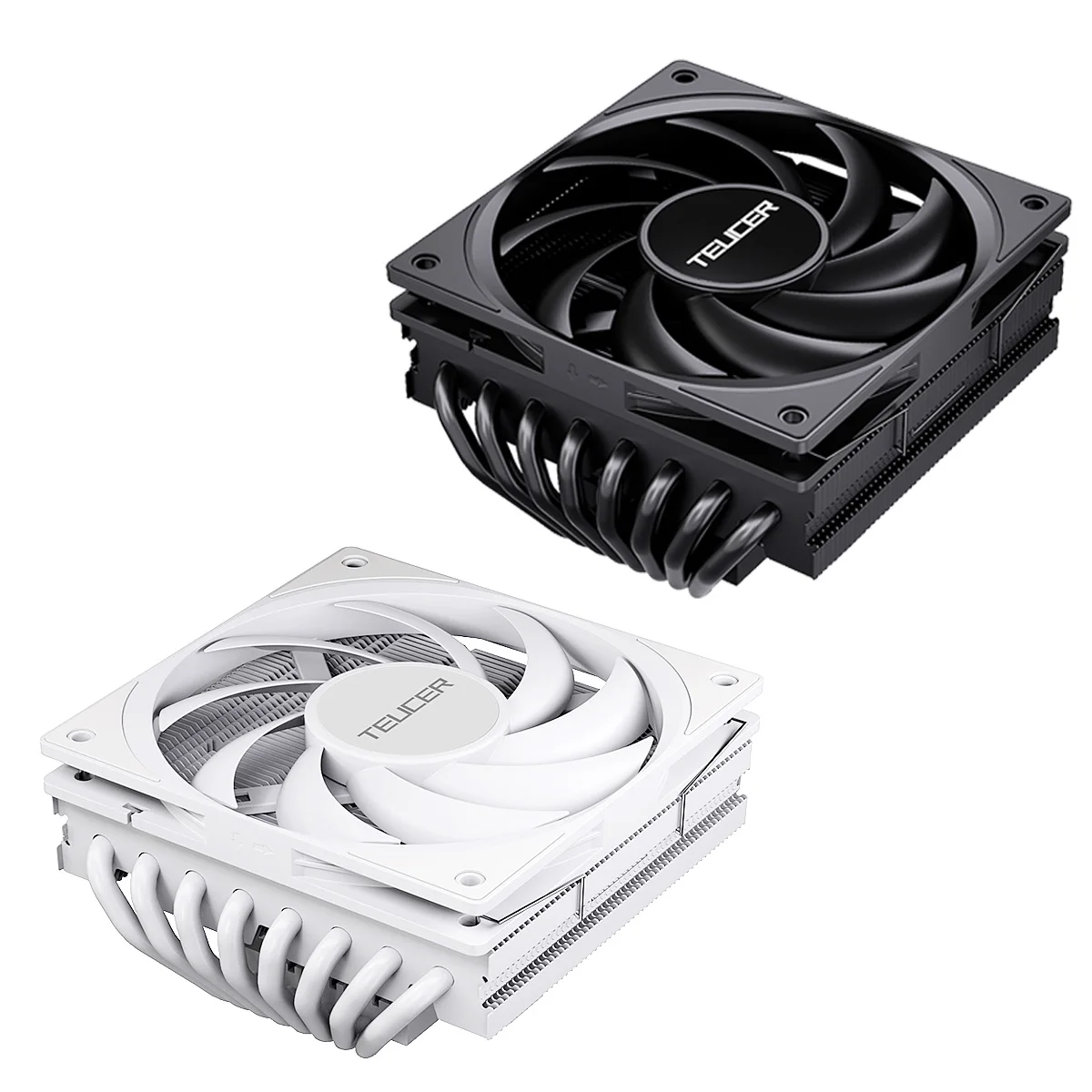 Imagem -06 - Teucer Ut75 Itx Radiador de Cpu de Baixo Perfil Tubos de Calor 4pin Pwm Ventilador para Intel Lga 1700 1200 2011 2066 Am4 Am5 Processador Cooler