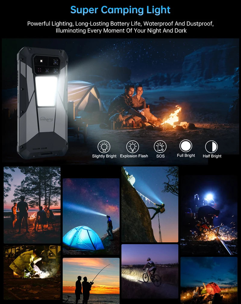【Ships from US】Unihertz by 8849 Tank 4 Pro 5G AI Rugged Phone Built-in 720P Projector Dimensity 8300 32+512GB 3K AMOLED 11600mAh
