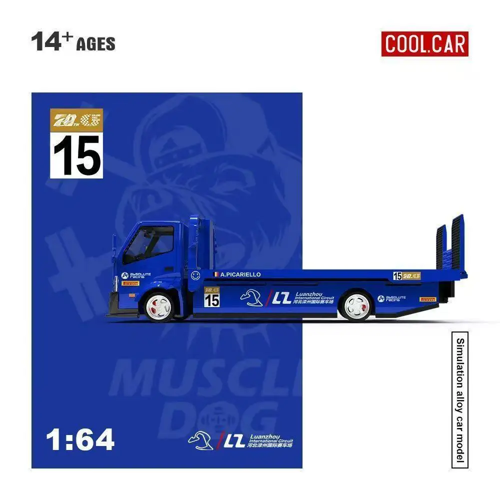 Diecast CC 1:64 Scale H300 Flatbed Transport Trailer #15 Alloy Car Model