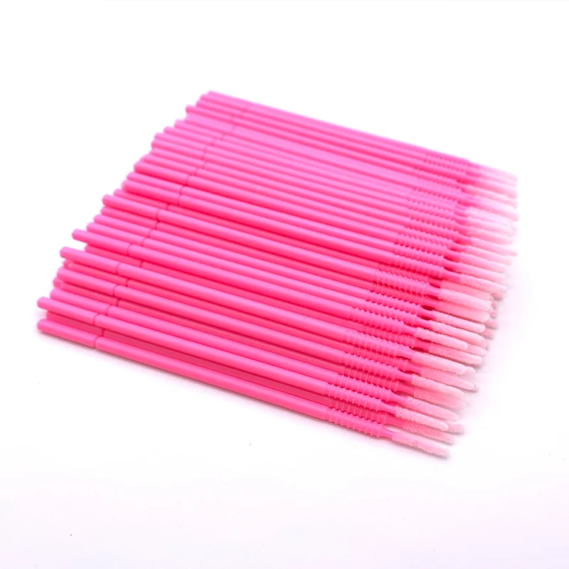 Disposable Long Head Lashes Micro Brushes Eyelashes Mascara Swab Lash Extension Tools Micro Applicator Wands