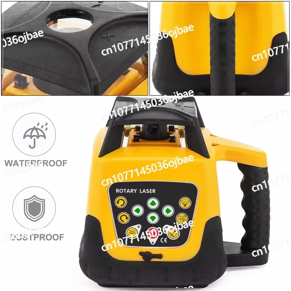 500M Ranging Laser Level, Green Rotating Laser Level with Remote Control, Waterproof and Dustproof