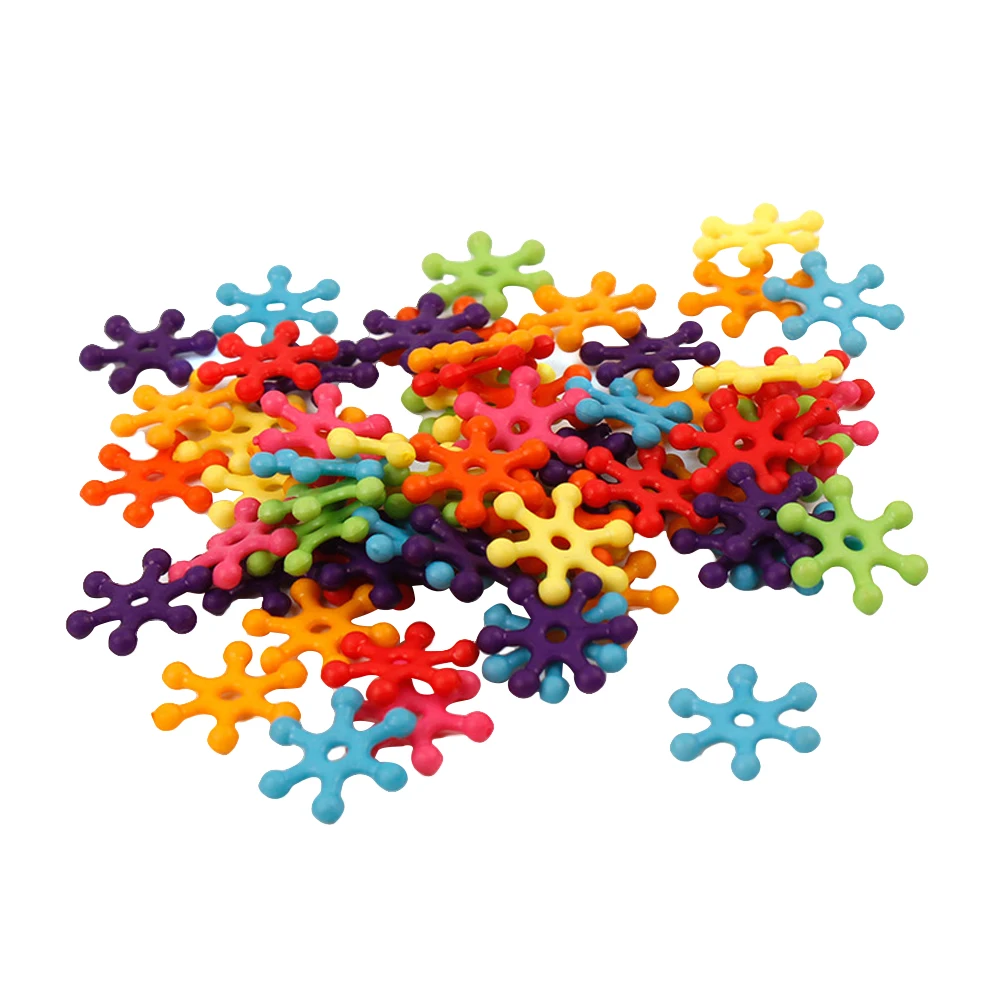 

6100pcs Snowflake Design DIY Materials Kids Creative Kids Snowflake Diy Beads Safe Diy Materials For Kid Use Big Hole