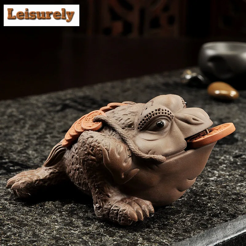 紫砂牛金蟾貔貅仏茶ペットブティック植木鉢造園茶置物おもちゃ茶像装飾品ギフト