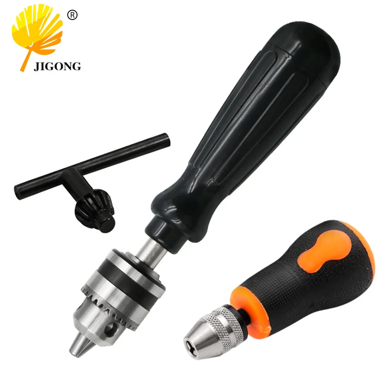 10pcs twist drill hand tool hand drill mini small hand grip carpenter\'s chuck