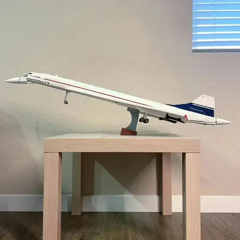 MEIZHI 2083 delar Airbus Concorde byggstenar kit 10318 supersonisk byggnad flygplansteknik modell pedagogiska tegelstenar leksaker 10 best sales konkorde - №2