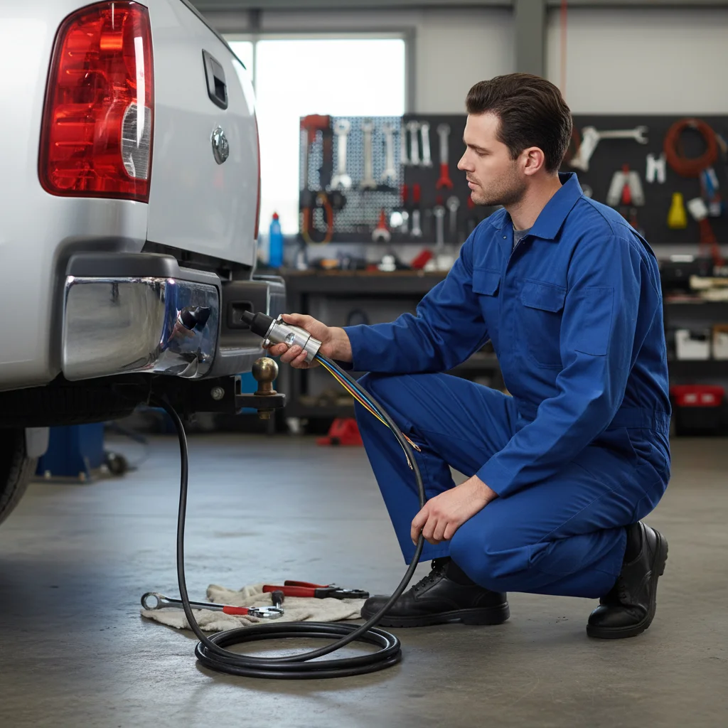 

1/2/3PCS Durable 7 Pin Aluminium Alloy Plug Trailer Truck Towing Electrics Connector EU Plug Professional Replacement For Truck