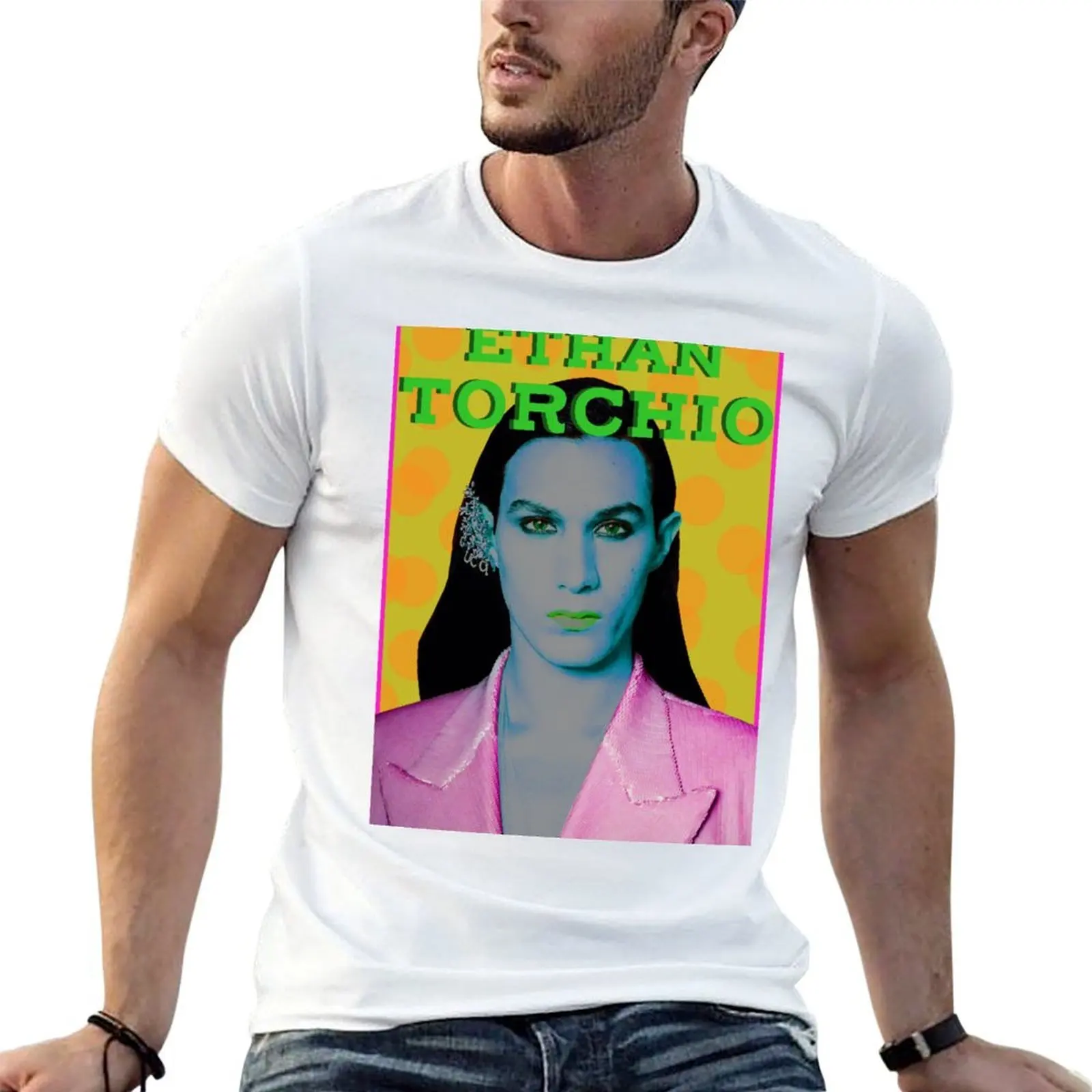Camiseta Ethan Torchio M?neskin, camisetas con estampados, camisetas para hombre, camisetas ajustadas para hombre, paquete de camisetas de algodón