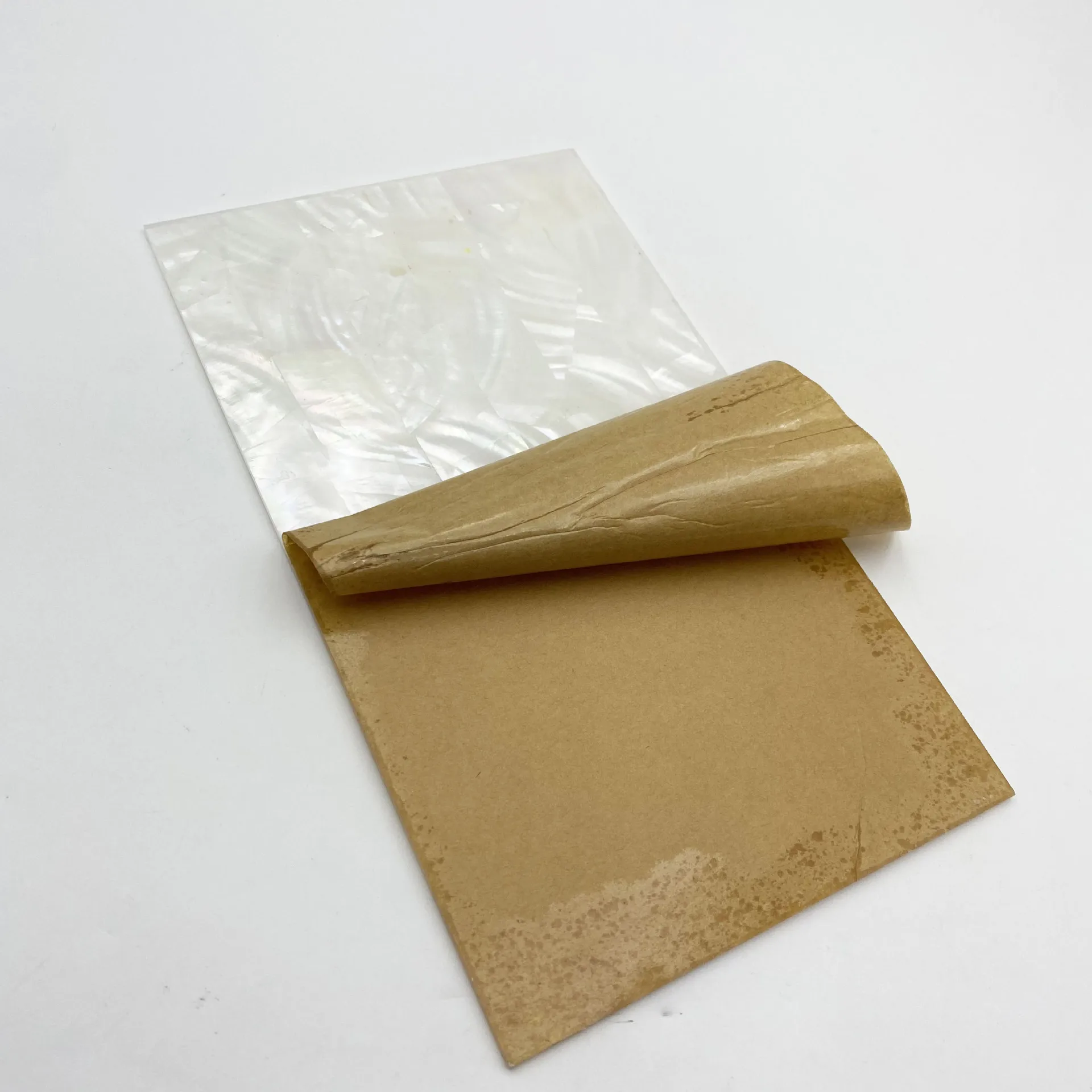 240x140x2.0mm Freshwater Shell and Acrylic Blend Board for Guitar Inlay CNC Laser Cutting DIY Decoration Craft