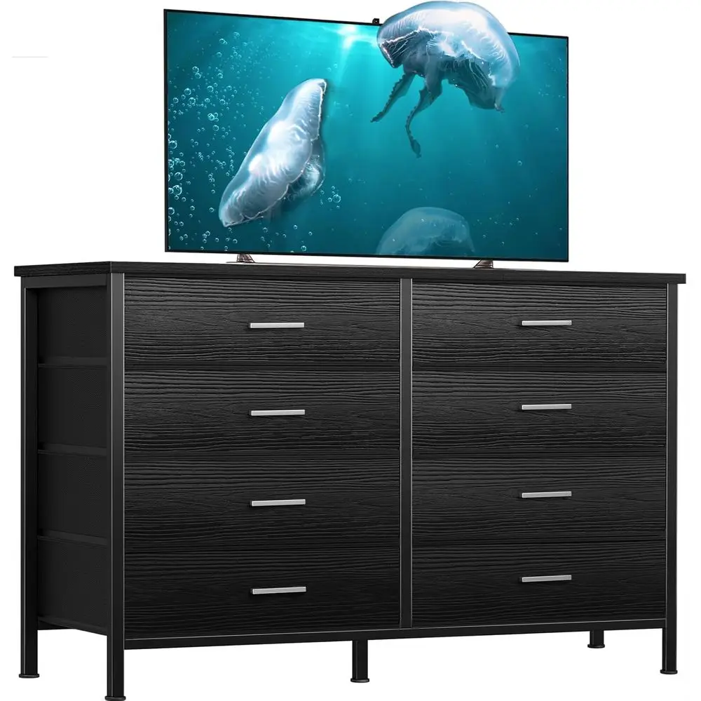 

Black Drer or Bedroom 8 Der, Wide Drer TV Stand or 50" TV Drers & Chests o Ders abric Drer or Closet ern