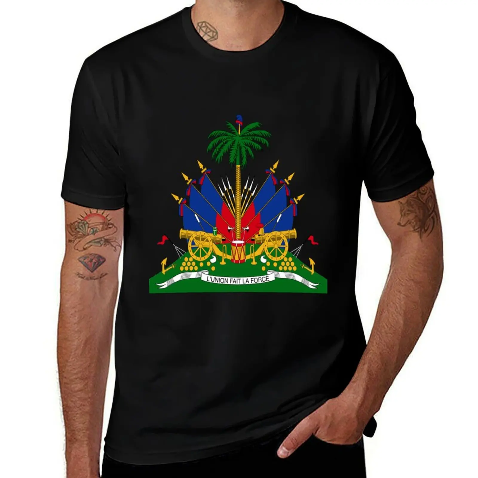 Haitian flag T-Shirt Fashion Pattern Printed Tee Shirt